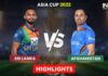 Sri Lanka vs Afghanistan Asia Cup 2022