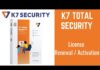 K7 Total Security Activation Keys in 2024